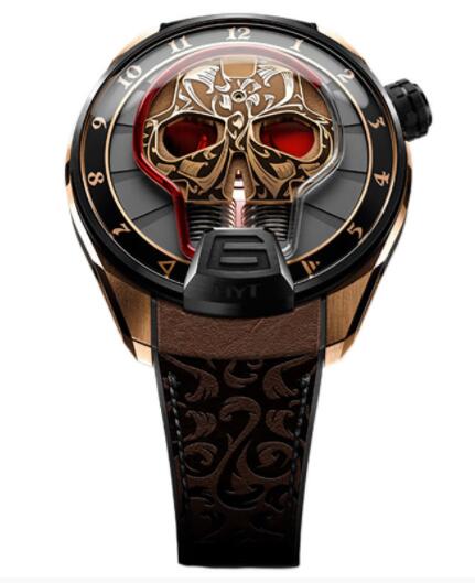 Replica HYT Skull Maori 513-CB-43-RF-MV Watch